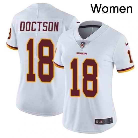 Womens Nike Washington Redskins 18 Josh Doctson Elite White NFL Jersey